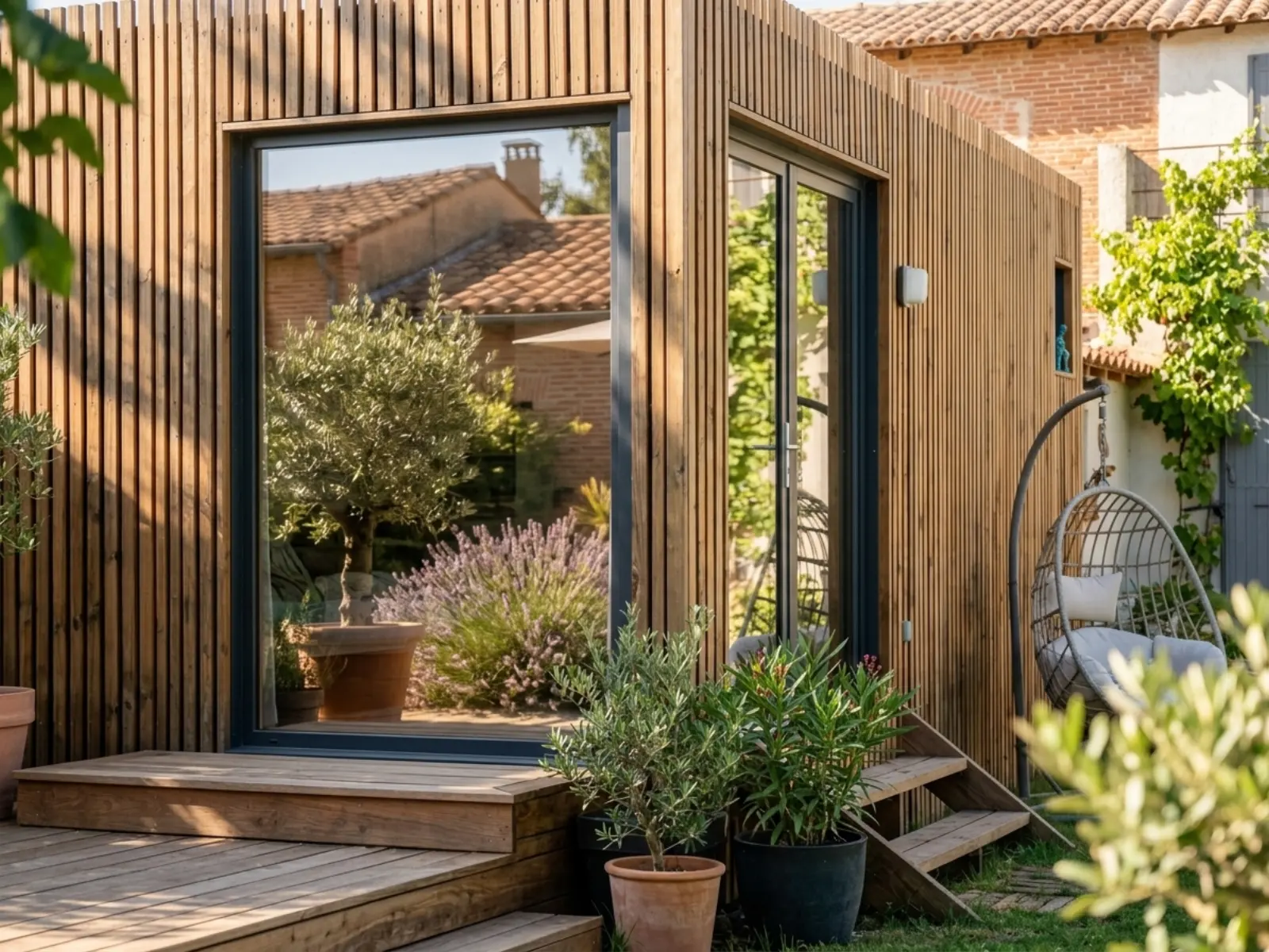 Ancrage renforcé d'un studio de jardin adapté au vent d'autan à Blagnac Ancrage renforcé d'un studio de jardin adapté au vent d'autan à Blagnac