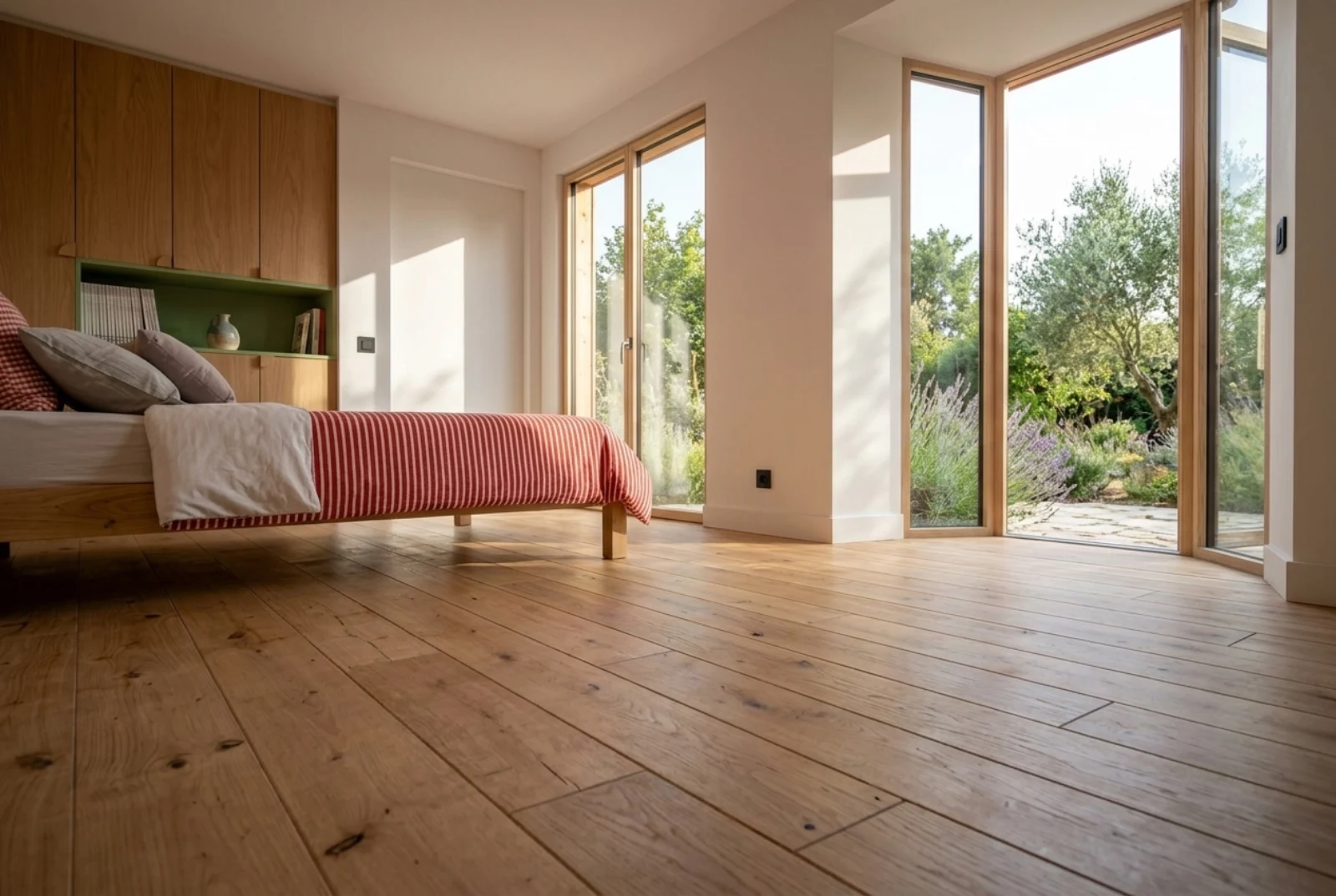 Séjour lumineux d'une maison de jardin de 55 m² ouvert sur la terrasse Séjour lumineux d'une maison de jardin de 55 m² ouvert sur la terrasse